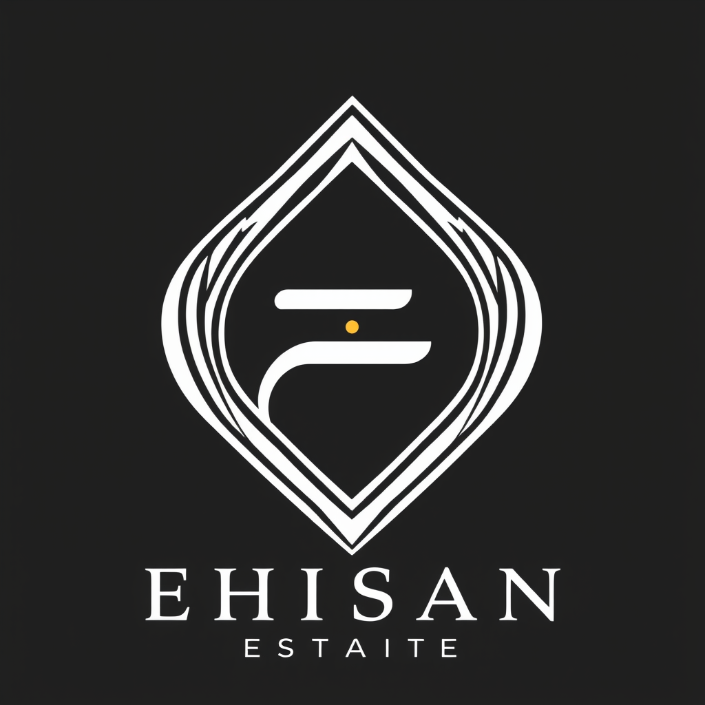 Main logo studio: use 2 E to create a luxury logo for Ehsan Estate, a property developer