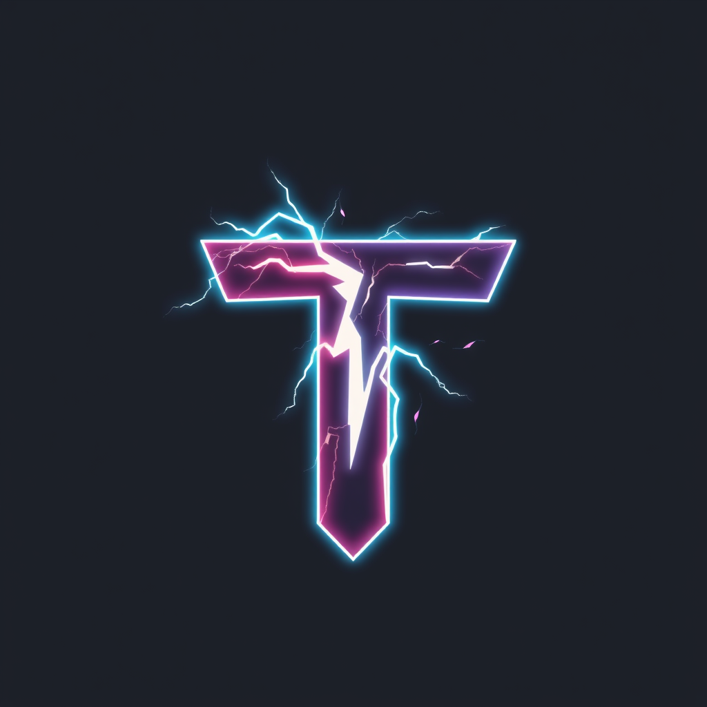 Main logo studio: Make A electrified T Logo