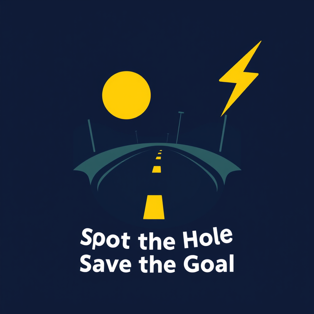 Main logo studio: Make a logo for Team Lightshokers and it should be very creative and it is for potholes in roads so make it for it and advert tagline in it that is Sp