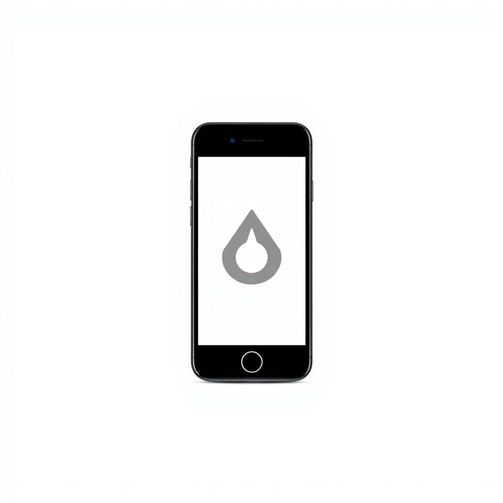 Main logo studio: Make a cellphone image logo with a white background