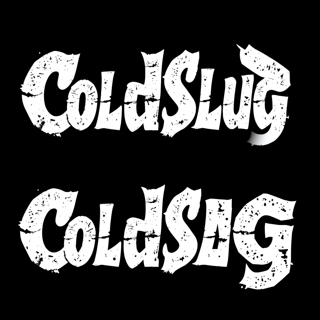 Main logo studio: Pour ma page de profile sur YouTube crée une image avec juste écrit mon pseudo ColdSlug en mode grave stylée, une autre image car là j'avais l'impress