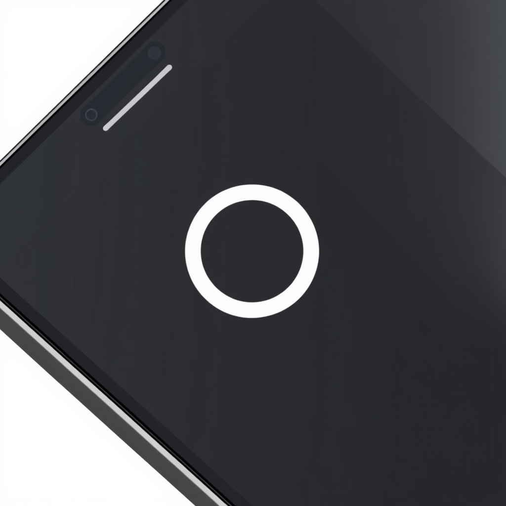 Main logo studio: Make a cellphone logo with a black screen with a white background