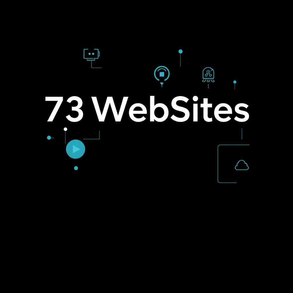 Main logo studio: Name: 73WebSites Primary color #1F6F5B Secondary color #1B2430 IT web site building by AI