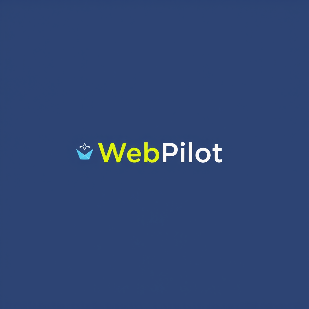 Main logo studio: Je veux un logo pour mon projet "WebPilot", quelques chose de bien designé en gardant ces critères : Logo minimaliste et professionnel Design vectorie