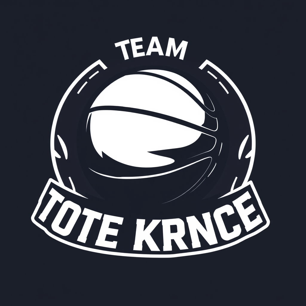 Main logo studio: Genereate me basketball team logo i need all the words i am saying to you in the logo 1.Team TOTE KRNCE