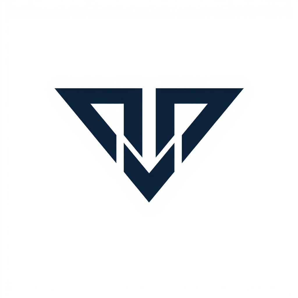 Main logo studio: Premium minimalist MI monogram, M and I fused into one geometric symbol, smart negative space, sharp cuts, subtle motion, cinematic and modern, profes