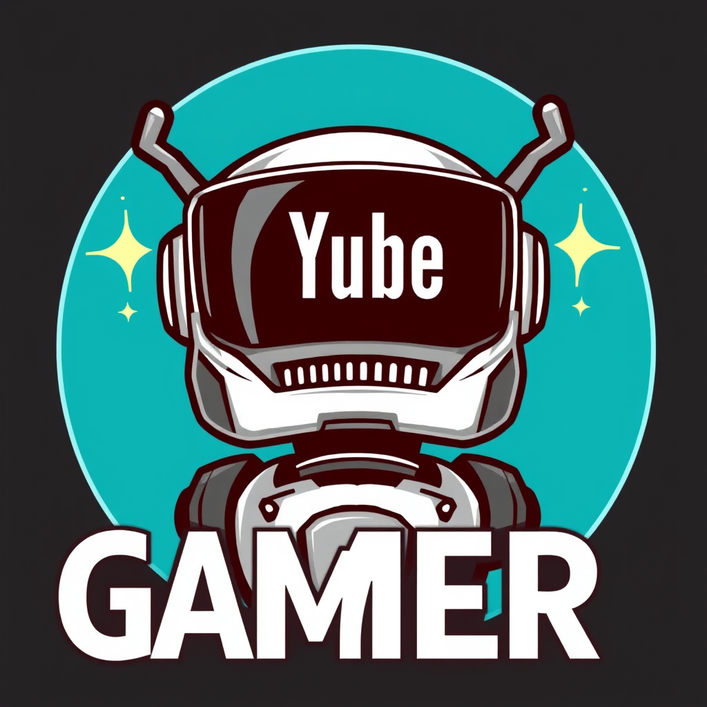 Main logo studio: Gamer robot youtube logo