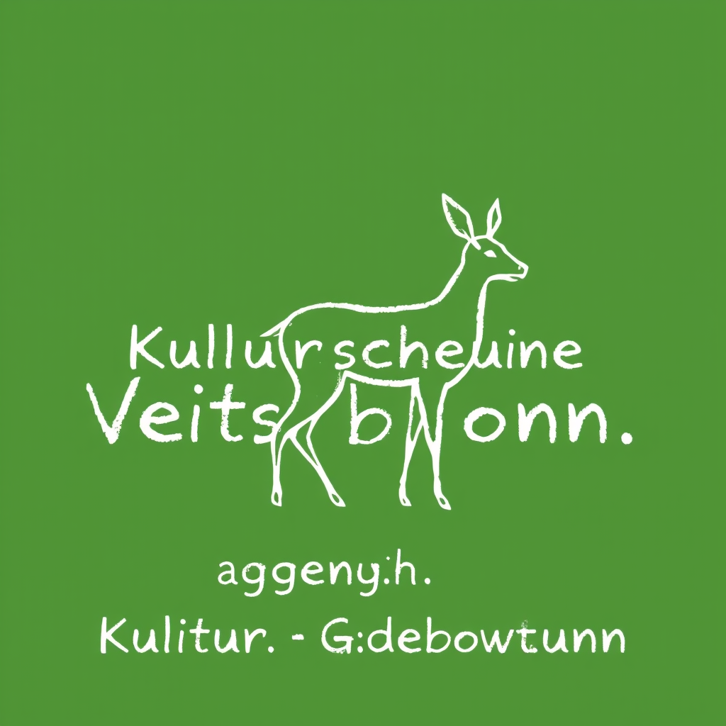 Main logo studio: Titel: Kulturscheune Veitsbronn e.V. Untertitel: Begegnung Kultur Gemeinschaft (Trennungspunkte zwischen den drei Wörtern) Eine minimalistische strich