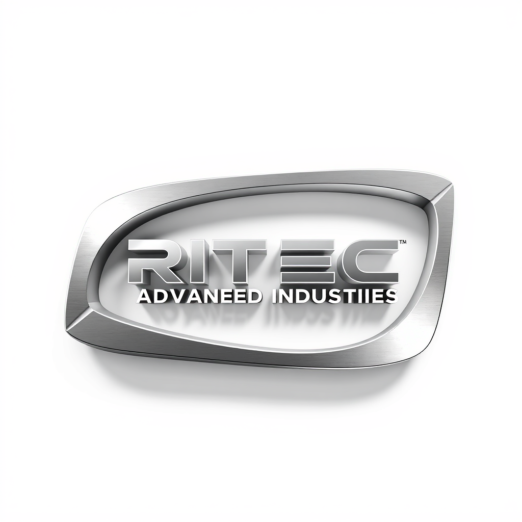 3D Logo idea: 3D logo for Company name : RITEC Advanced Industries Work : As a aesthetic products platform , three-dimensional render, realistic depth and shadows, 