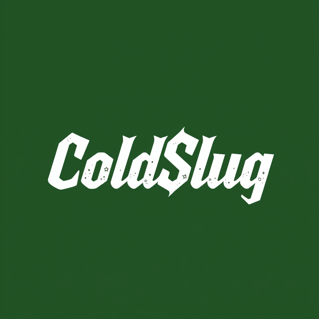 Main logo studio: Pour ma page de profile sur YouTube crée une image avec juste écrit mon pseudo ColdSlug en mode grave stylée, une autre image car là j'avais l'impress