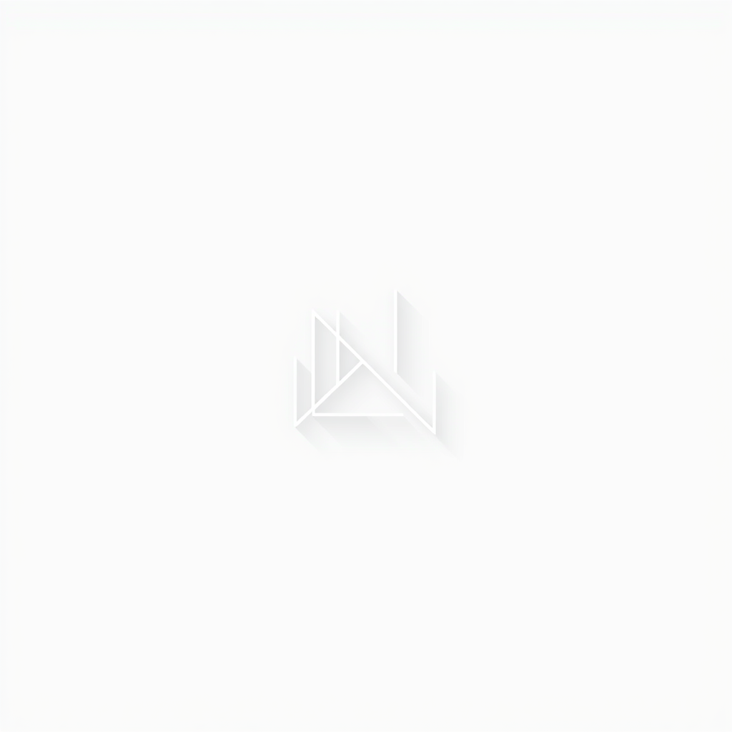 Abstract Logo idea: abstract logo mark for Fine linear structure, partially visible, dissolving into delicate shadows , geometric abstract shape, modern minimalist mark, 