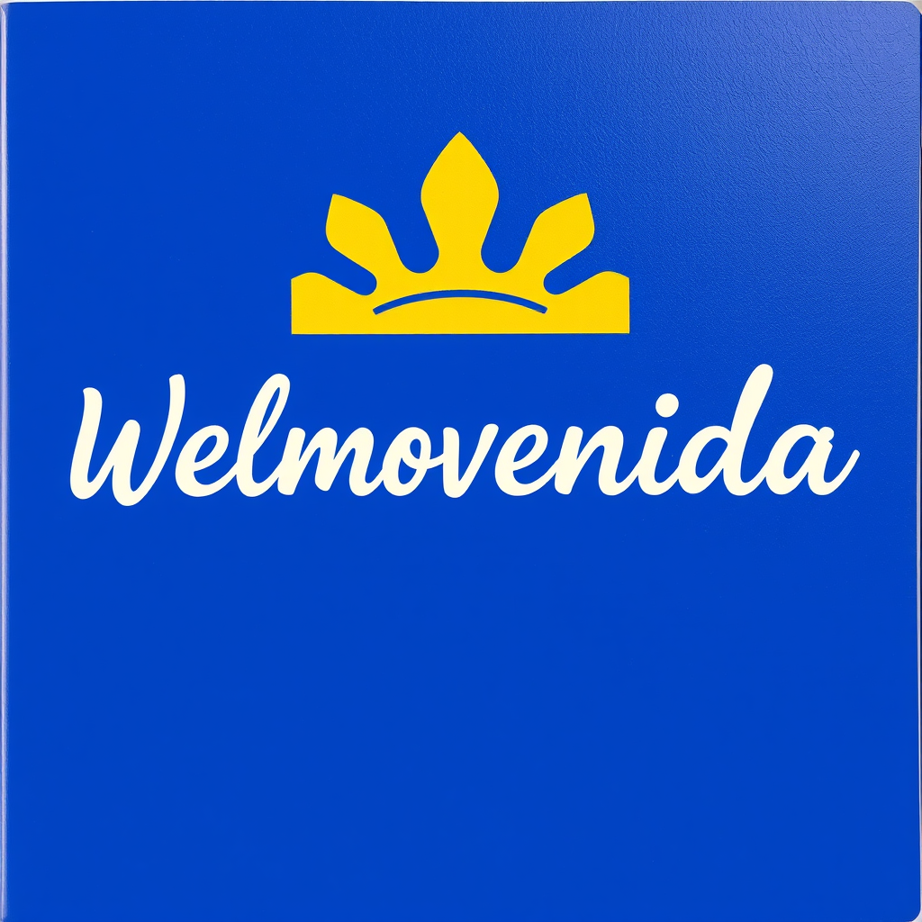 Main logo studio: Un cartel de bienvenida