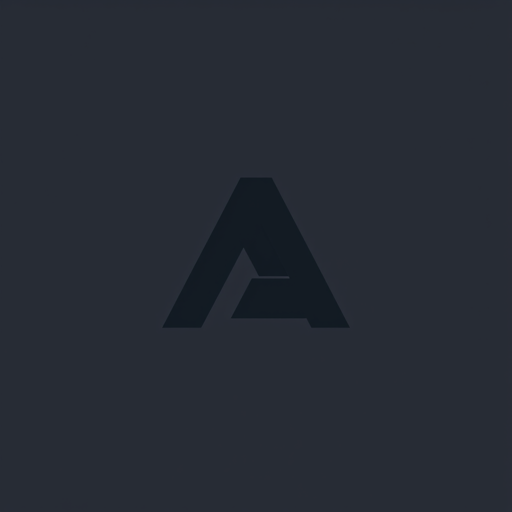 Main logo studio: Create a premium minimalist **SVG favicon** for a developer brand named **“AA” (Abbas Ali)**. Combine two A letters into one clever, geometric monogra