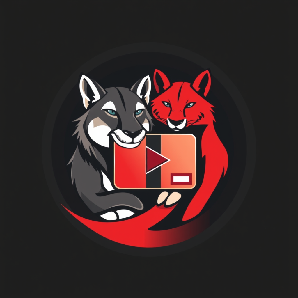 Main logo studio: Cooles, modernes YouTube-Icon für einen Produkt-Test-Kanal namens „ProduktCkeckSibbis“. Ein Paket im Mittelpunkt, darüber eine Lupe und ein großes grü