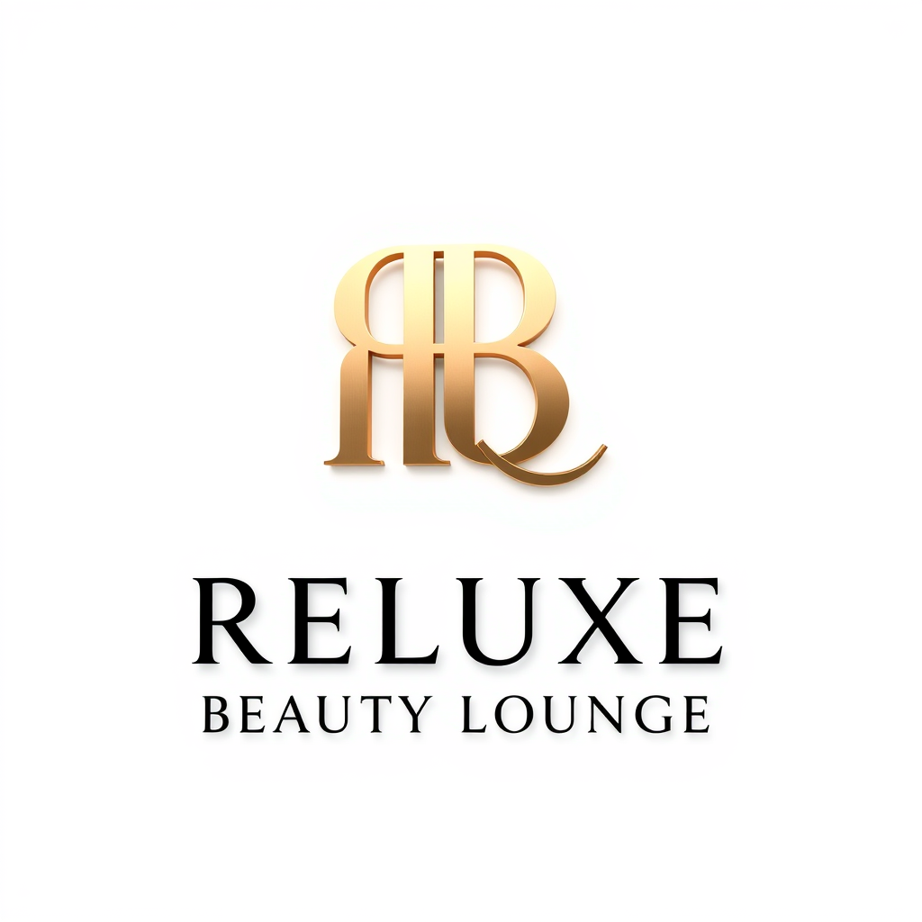 Monogram Logo idea: monogram logo combining the letters Design an exclusive, original luxury brand identity for **RELUXE BEAUTY LOUNGE**, as if commissioned by a top Euro