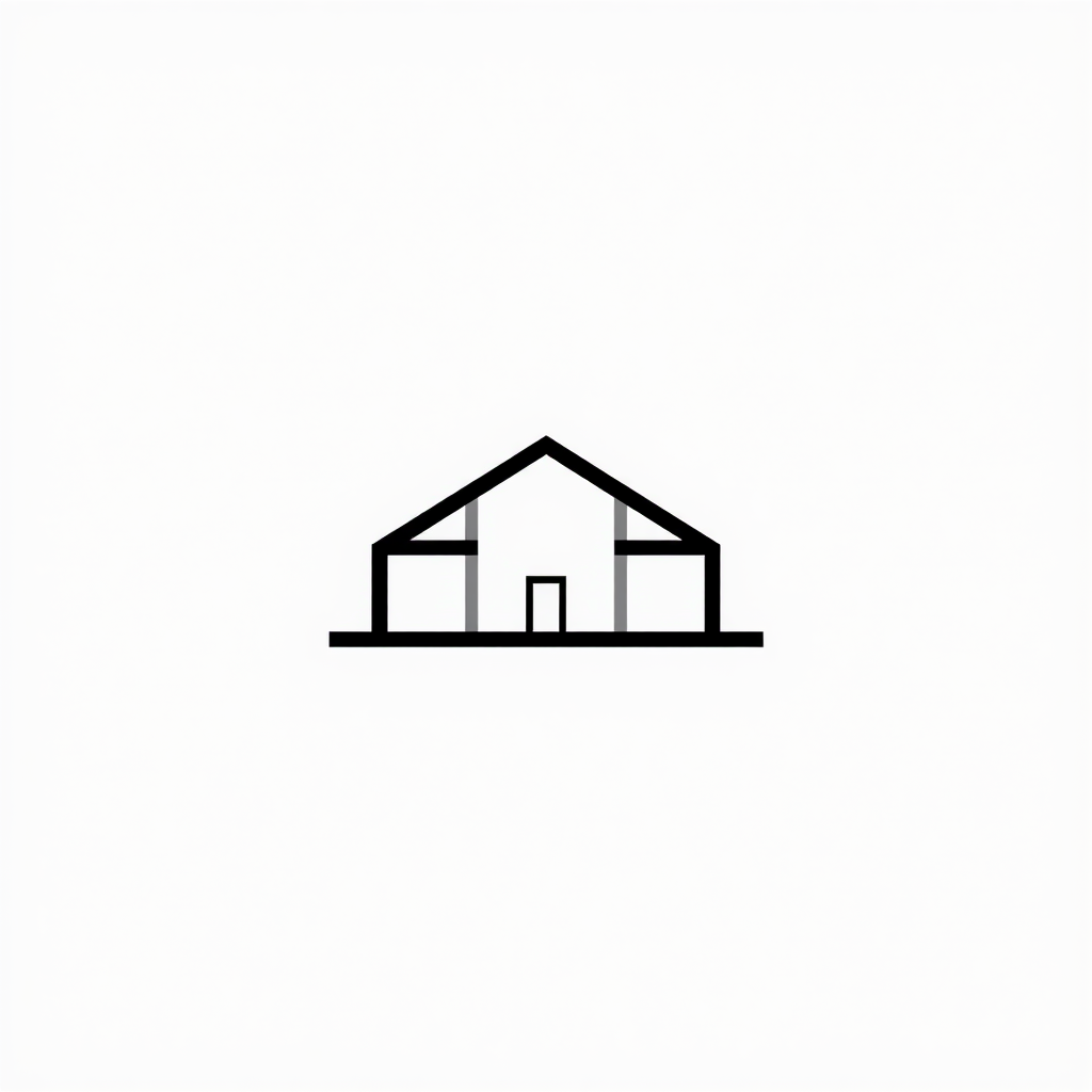 Minimalist Logo idea: minimalist logo, simple geometric mark for } Abstract minimalist architecture logo, elegant thin lines, conceptual, timeless, sophisticated, strong ne