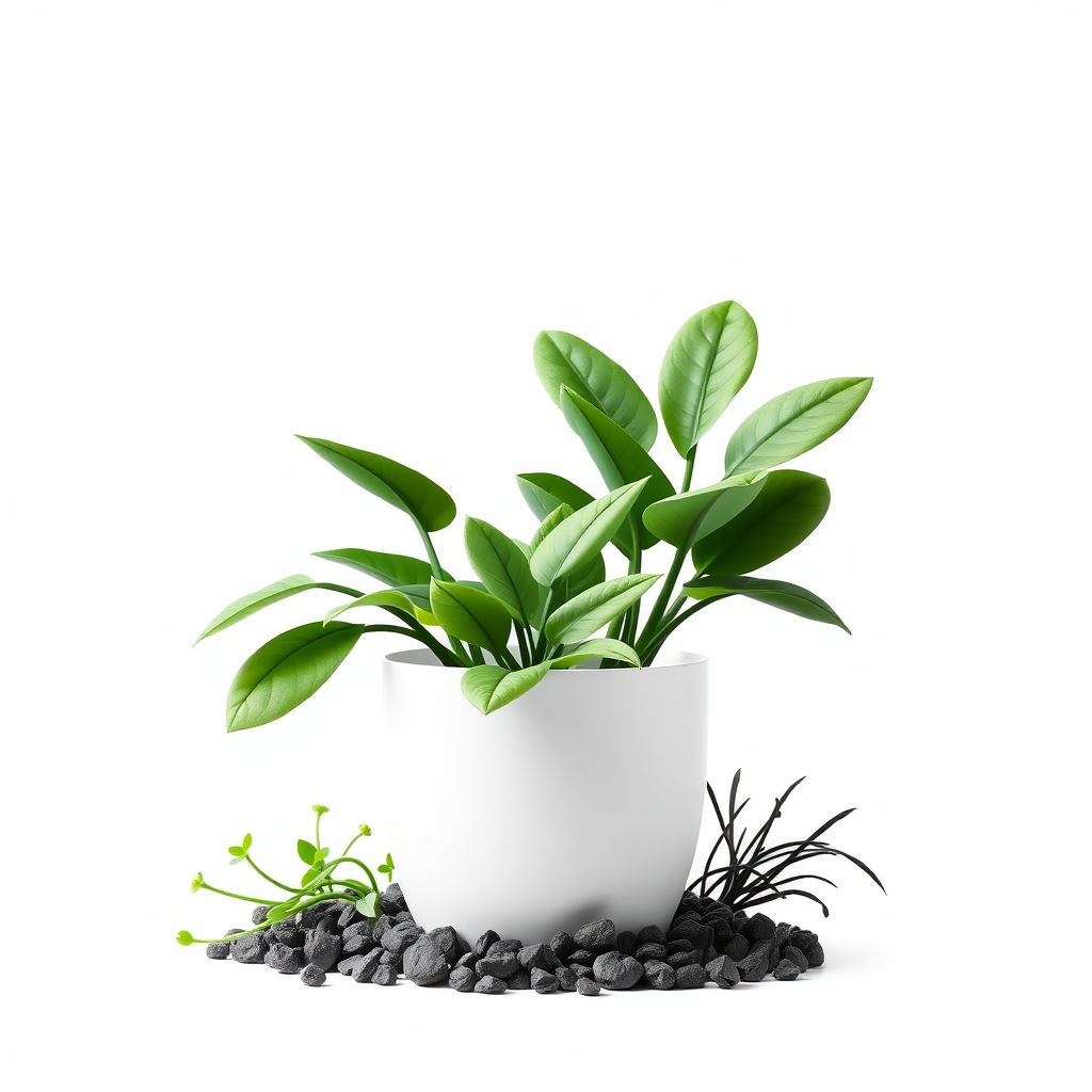 Main logo studio: Create an image logo for watering plants with white begron Begron white color begron white color