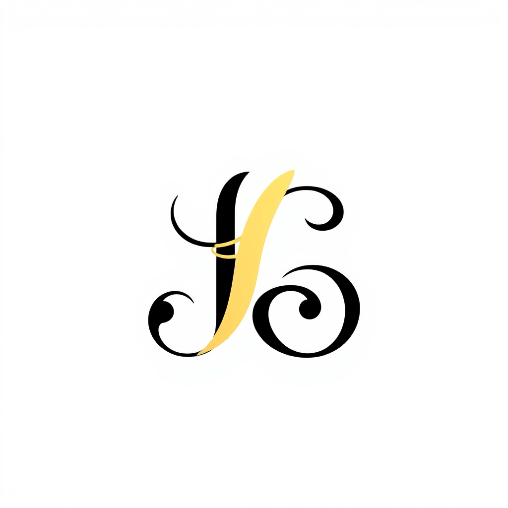 Monogram Logo idea: monogram logo combining the letters lettermark , elegant intertwined letterforms, flat vector logo, centered, solid white background, high contrast, l