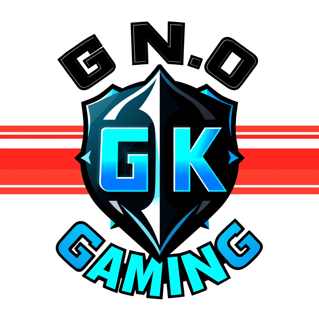 Main logo studio: logo en forme de GK1.0 et UNO gaming