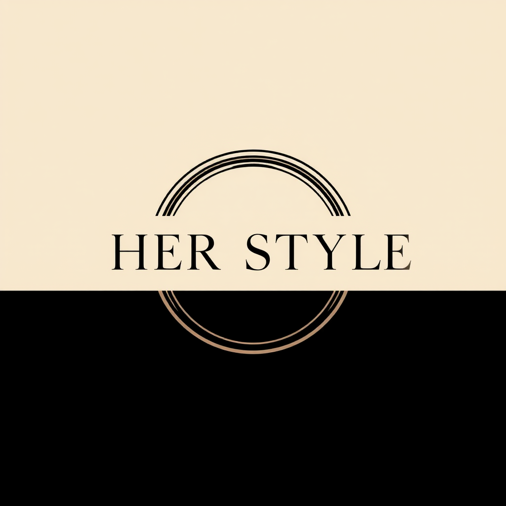 Main logo studio: The name for the logo is Her style and under that own your look Create an elegant, feminine and sophisticated logo for a women’s fashion brand called 