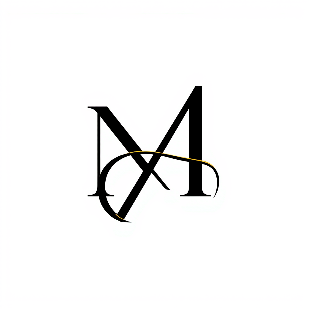Monogram Logo idea: monogram logo combining the letters Luxury monogram logo made from the letters N, A, T and A, elegant intertwined letters forming one unique symbol, s