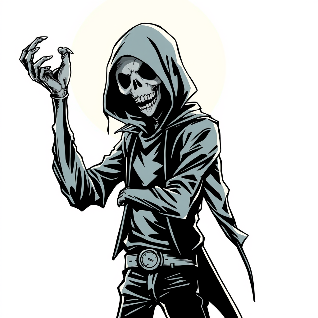 Main logo studio: Un fantôme de manga effrayant mais stylé, marque t shirt , vêtements Fashioncampain Sans fond et un fantôme ,pas en entier