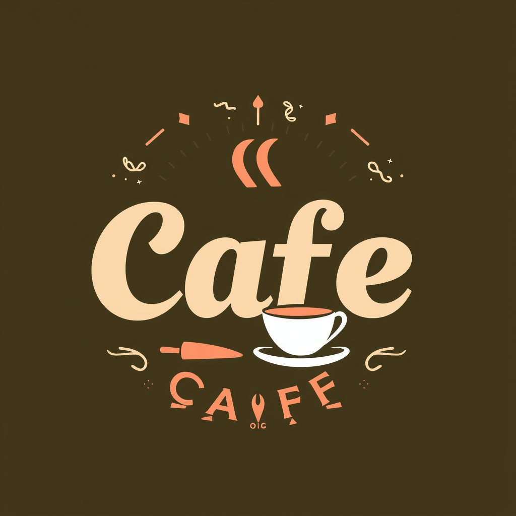 Main logo studio: MAKE A LOGO FOR A CAFE DONT NAME THE CAFE AND STYLE IT PINTRESTY WAY MAKE IT IN PASTEL COLOURS make nice add more items and make it look good add food