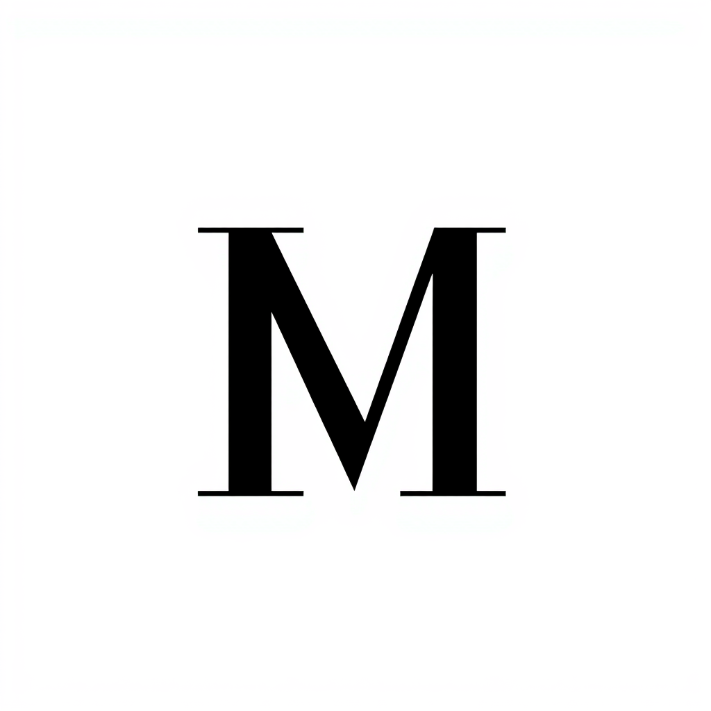 Monogram Logo idea: monogram logo combining the letters IM — luxury women’s fashion brand, sophisticated high fashion monogram, minimal, elegant, timeless, geometric, bla