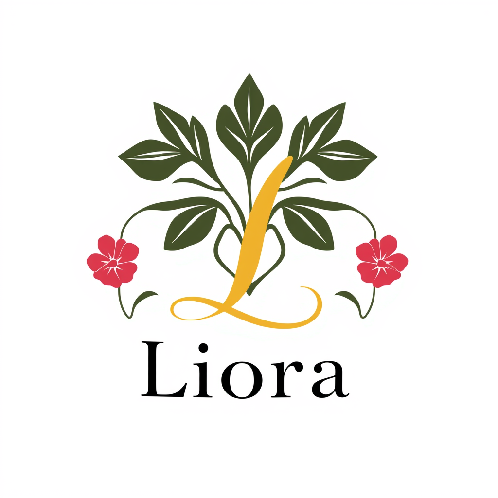 Monogram Logo idea: monogram logo combining the letters бренд Liora по выпечки штучного печенья, ватрушек, булочек и минипирогов. Под брендом слово bakery, и под брендом