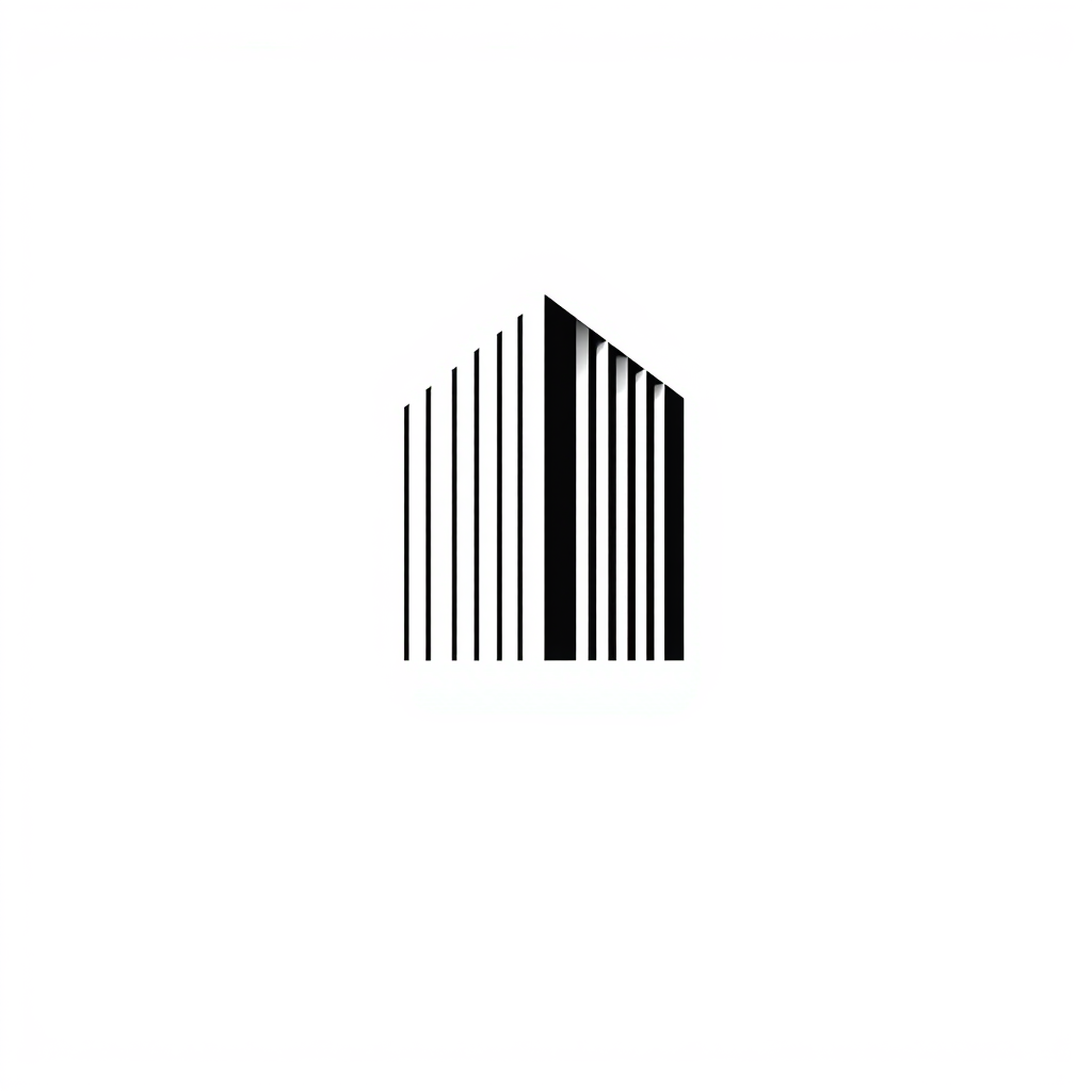 Main logo studio: “} Avant-garde minimalist logo for a global architecture and design studio, abstract architectural form, refined geometric lines, premium and timeless
