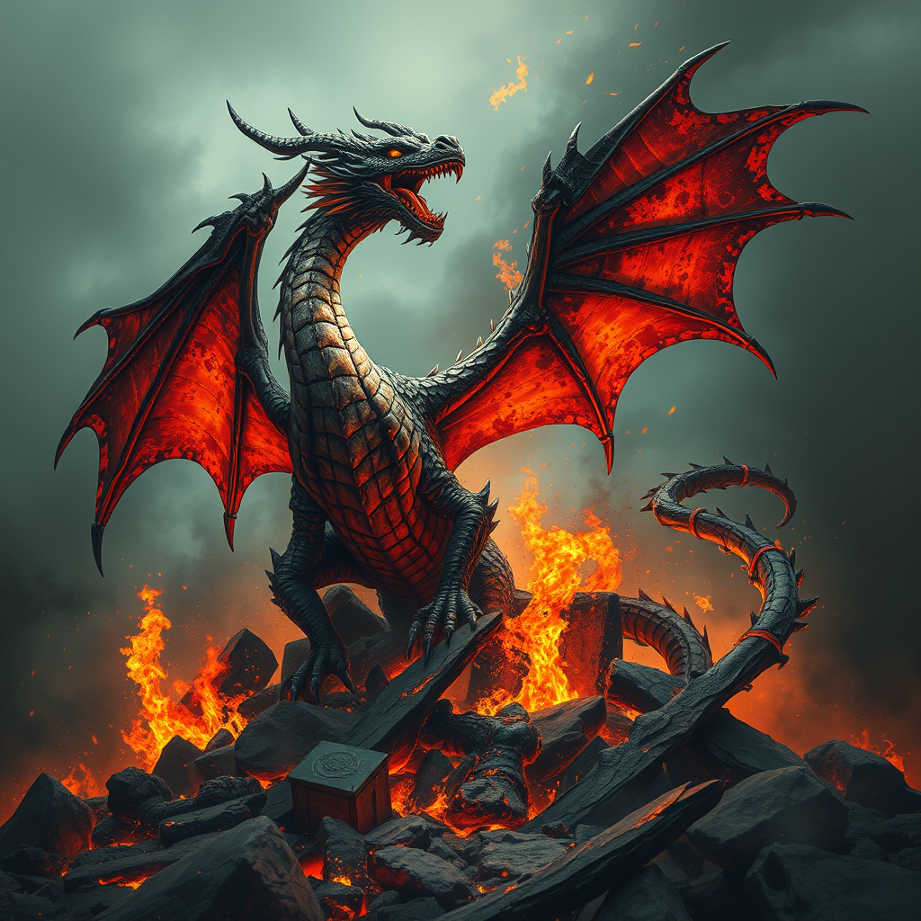 Main logo studio: Ash2Ash Dragon rise up in ashes