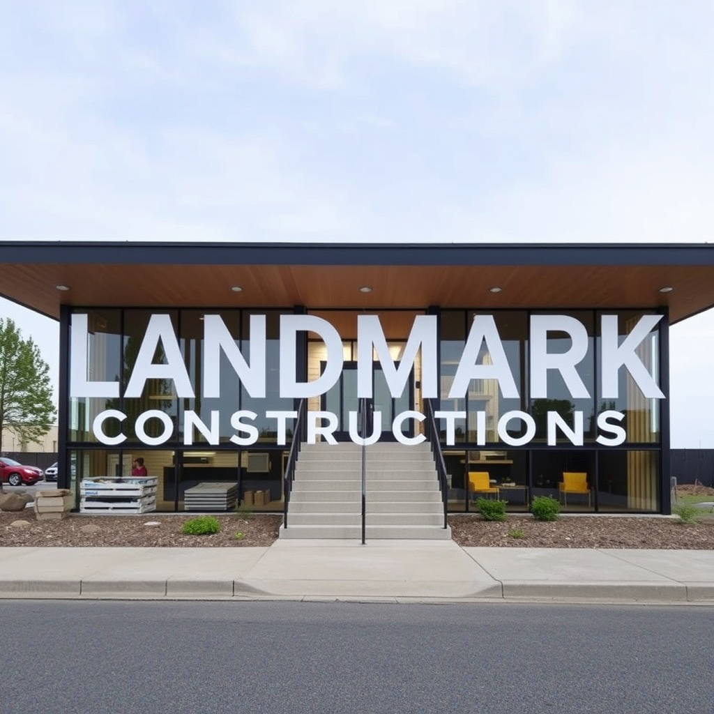 Main logo studio: LANDMARK CONSTRUCTIONS