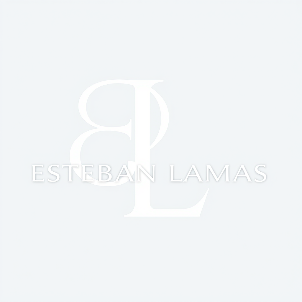 Monogram Logo idea: monogram logo combining the letters Quiero un logo para estudio de carpintería a medida llamado Esteban Lamas. Estilo profesional, moderno, premium y 