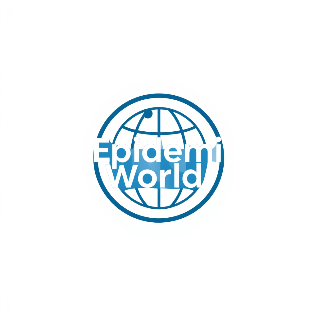 Minimalist Logo idea: minimalist logo, simple geometric mark for “EpidemiWorld — plataforma de epidemiología y salud pública. Logo moderno, científico, minimalista, profesi