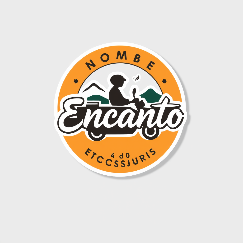 Main logo studio: Logo de microempresa de venta de stickers. NOMBRE: Encanto Accesorios