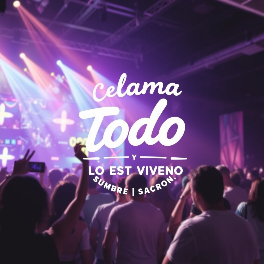 Main logo studio: creame un logo de un festival de musica electronica que se llama todo es poco y su eslogan es lo estas soñando lo estas viviendo se llama todo es poco
