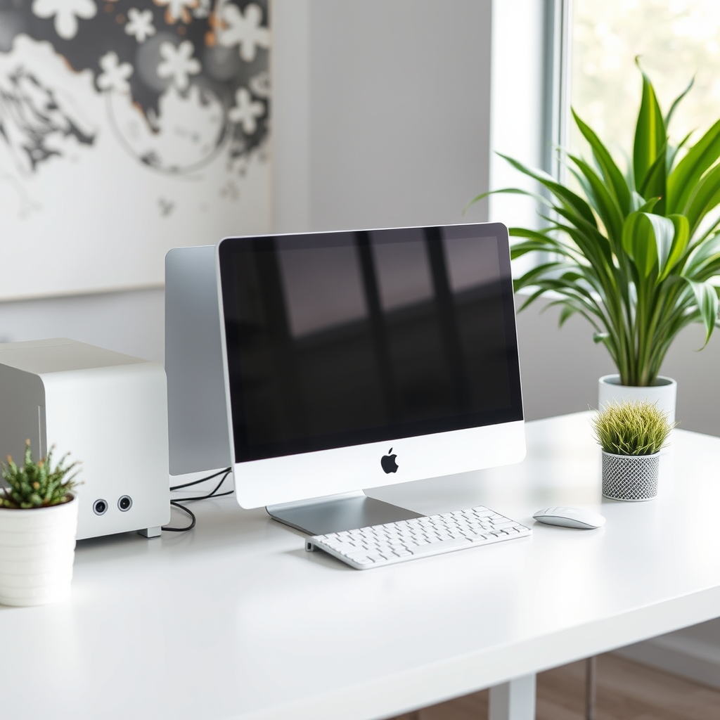 Main logo studio: Make the computer white