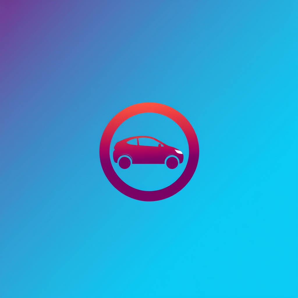 Main logo studio: Logo icône minimaliste pour app de location de voitures : anneau circulaire ouvert qui se prolonge en flèche pleine, symbolisant mouvement et mobilité