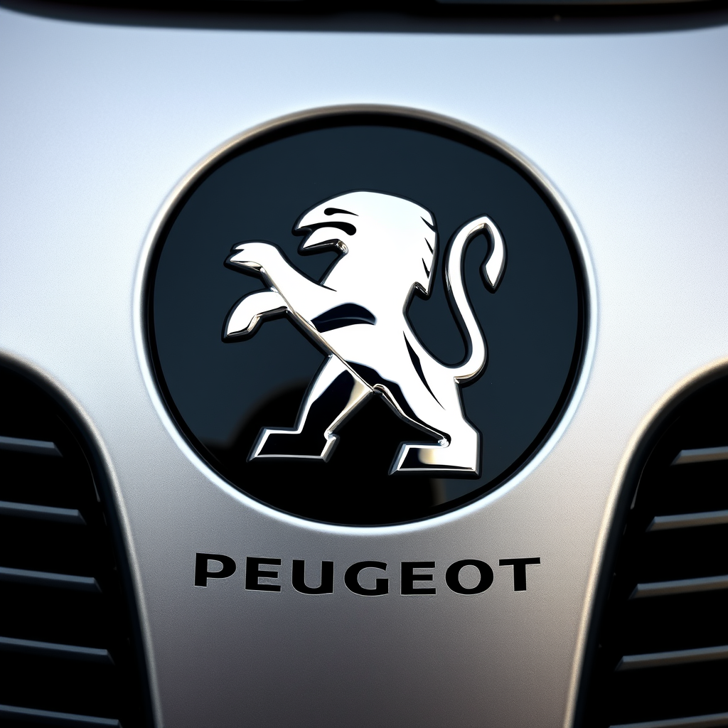 Main logo studio: Het moet het moderne logo van Peugeot zijn maar dan met een tijger contentorary