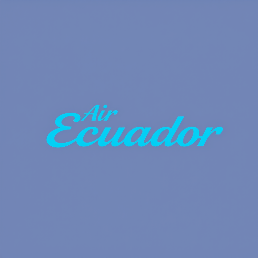 Main logo studio: Haz un logo q diga ''Air Ecuador'' en letras azules pero hazlo pequeño y q sea en una linea nomas