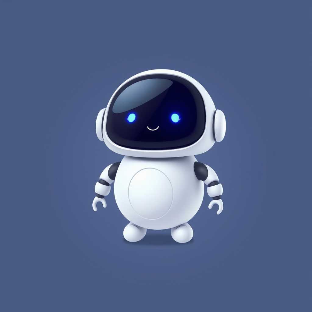 Main logo studio: rounded app icon logo for a meditation app, calming gradient, lotus symbolExtremely cute original AI robot mascot Nova. Small compact egg-shaped robot