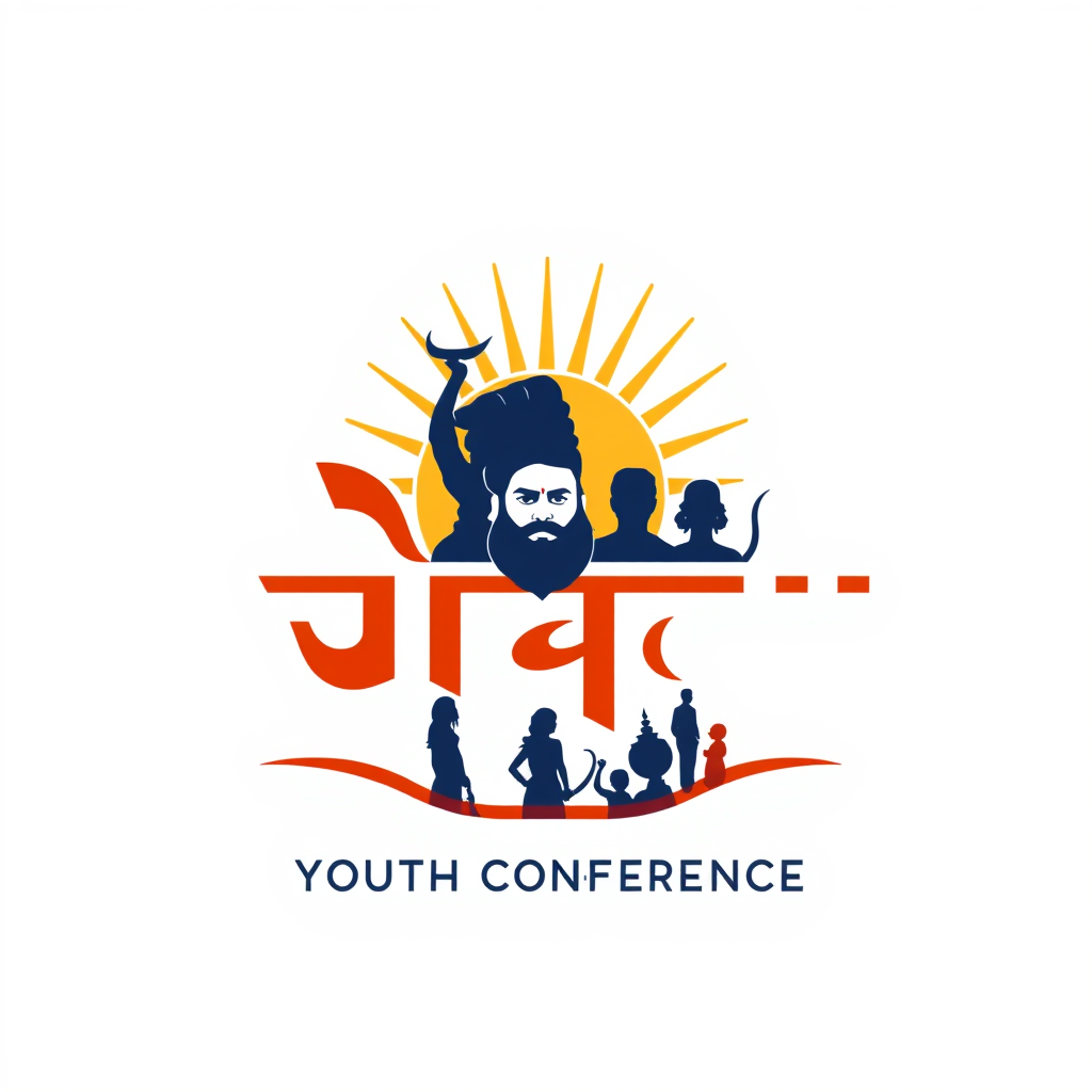Main logo studio: Create a premium modern logo for “मार्तंड”, a youth conference by RSS. Make bold, elegant Devanagari typography the dominant element, expressing stren