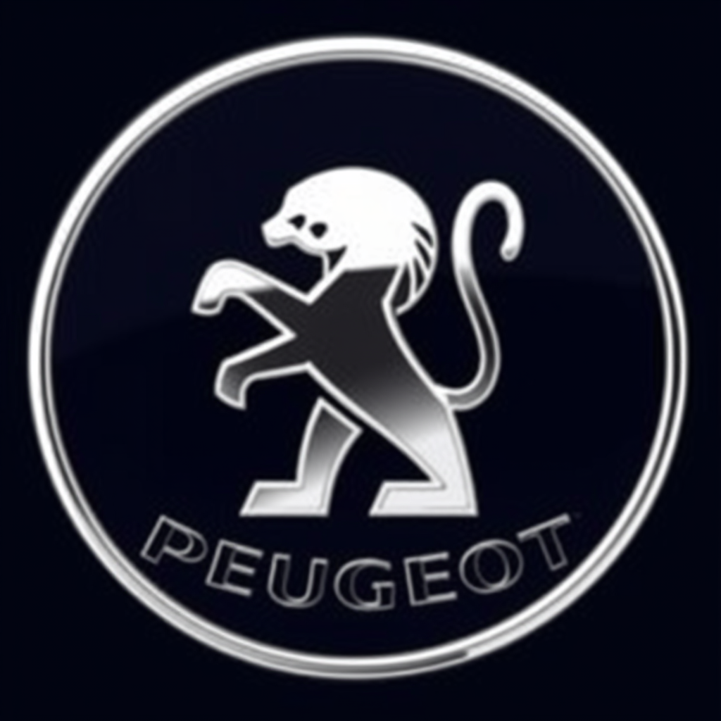 Main logo studio: Het moet het moderne logo van Peugeot zijn maar dan met een tijger