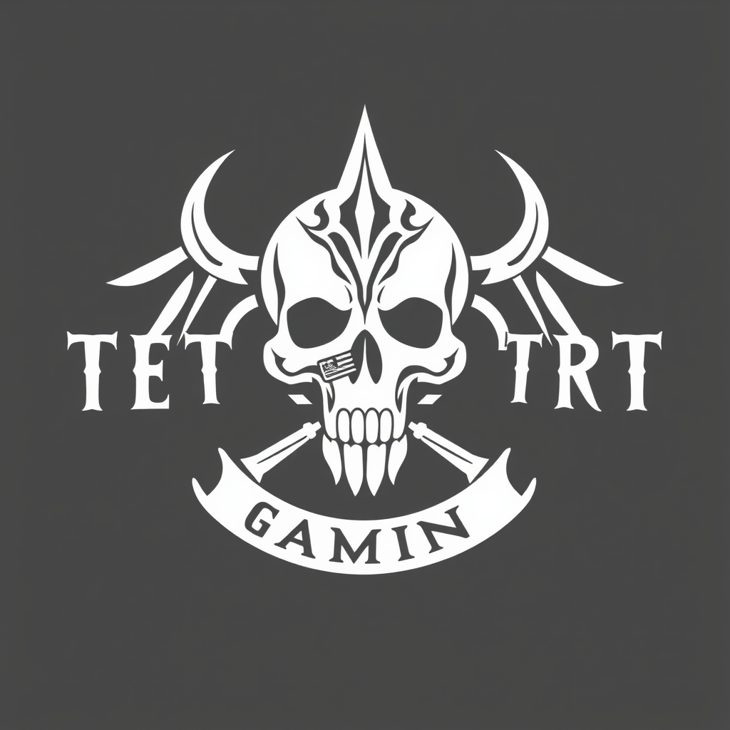 Main logo studio: logo tete de mort gaming