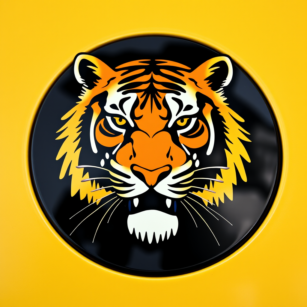 Main logo studio: Een wapenschild vorm en er moet een Goude tigger in moet een auto logo zijn