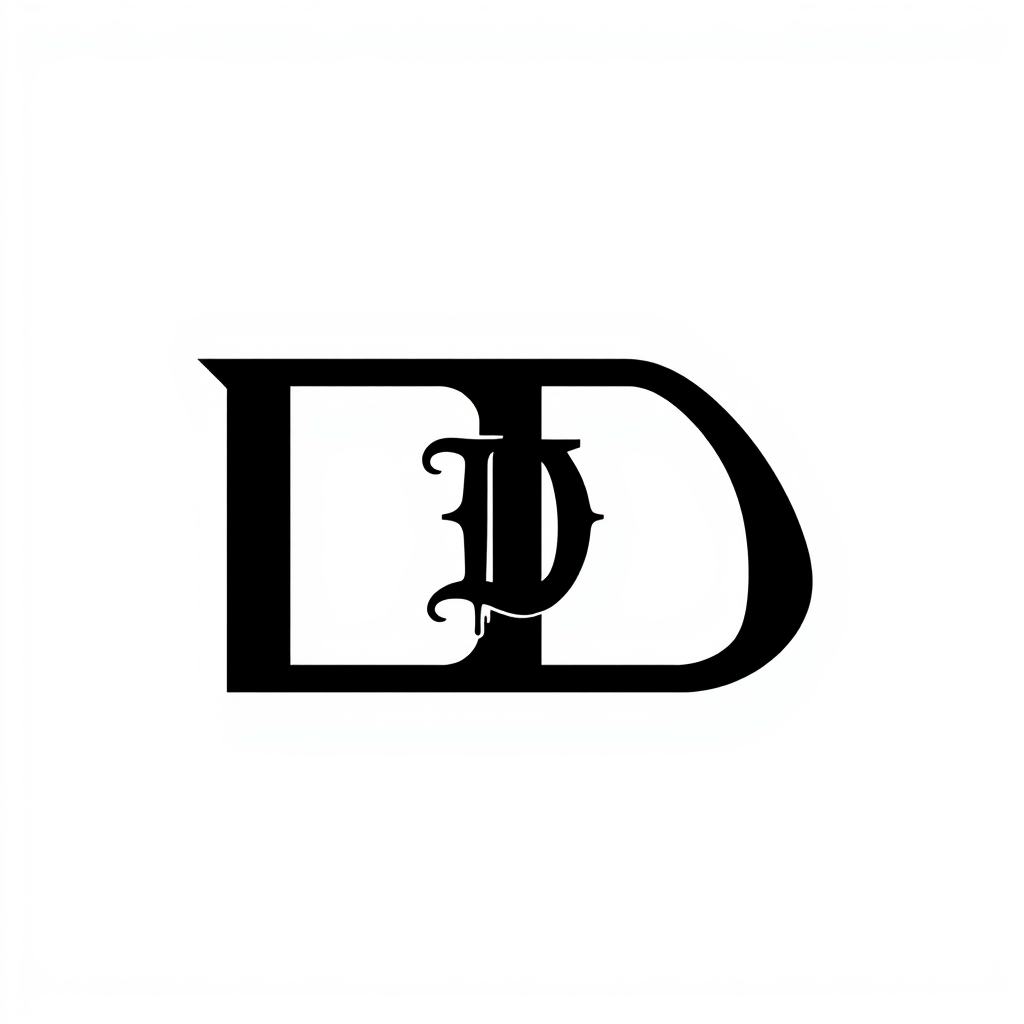 Monogram Logo idea: monogram logo combining the letters Create an original BD monogram for a premium streetwear brand. Merge B and D into one bold, recognizable symbol. S