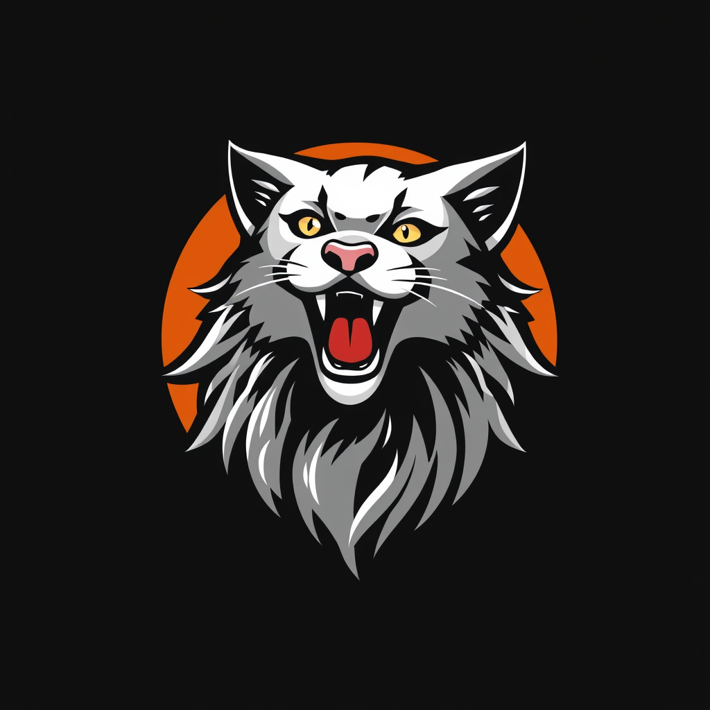 Main logo studio: Buat kan logo kucing versi Esetik