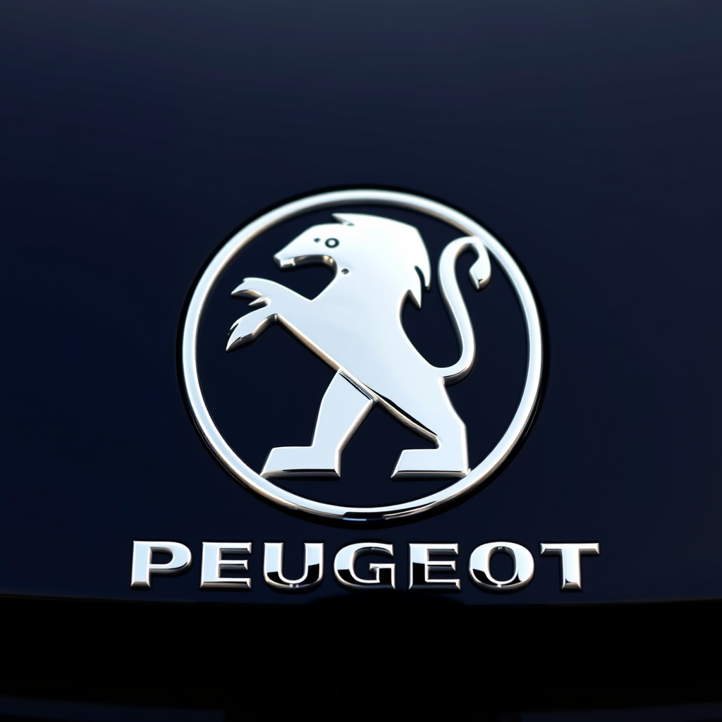 Main logo studio: Het moet het moderne logo van Peugeot zijn maar dan met een tijger modern
