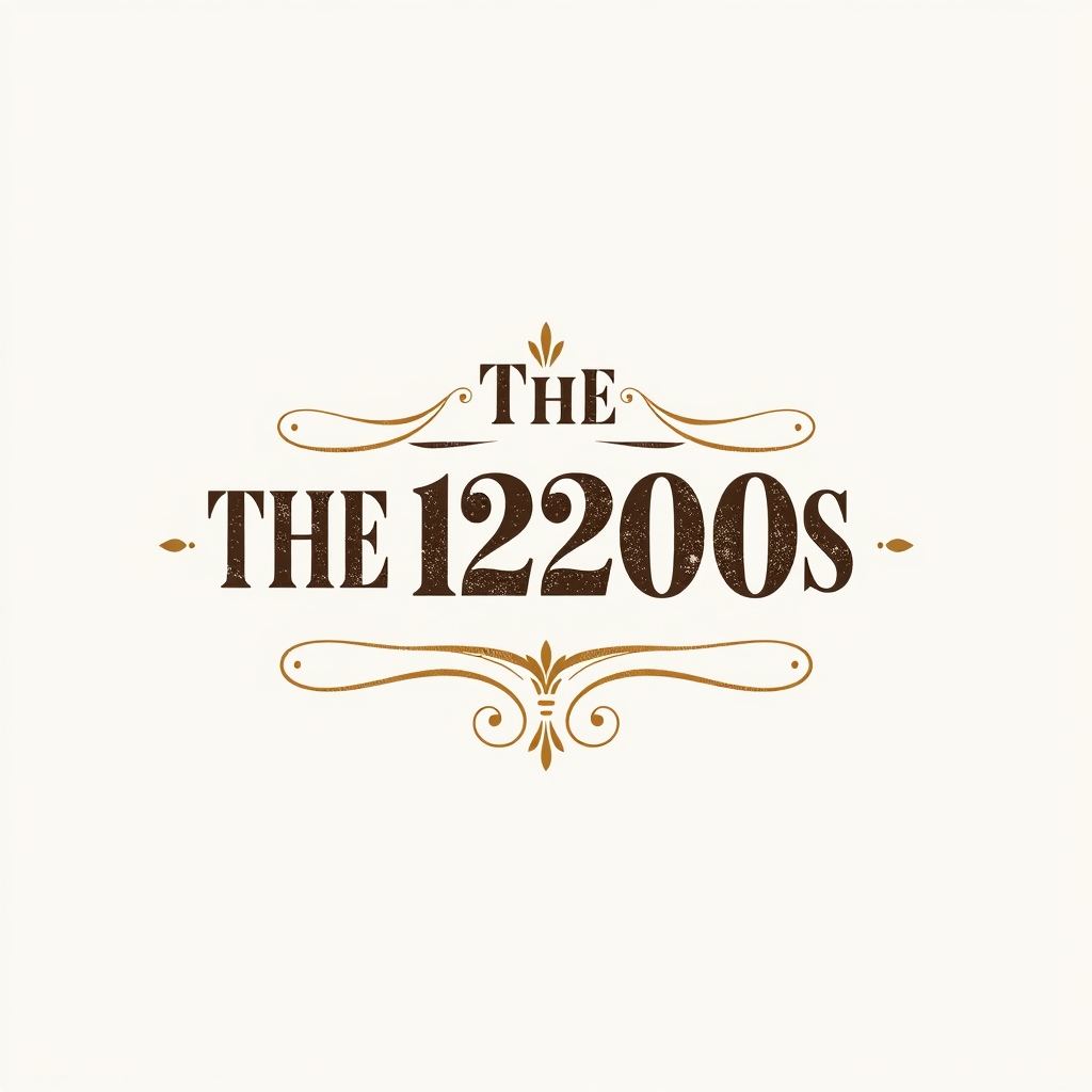 Vintage Logo idea: vintage retro logo for The 1920s logo that ONLY says The 1920s , classic retro design, aged typography, hand-drawn vintage illustration style, ornamen