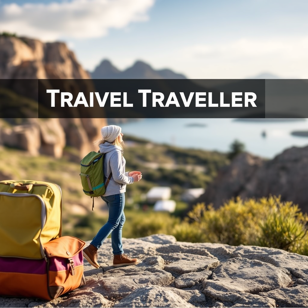 Main logo studio: Terrific Traveller. Travel Agency